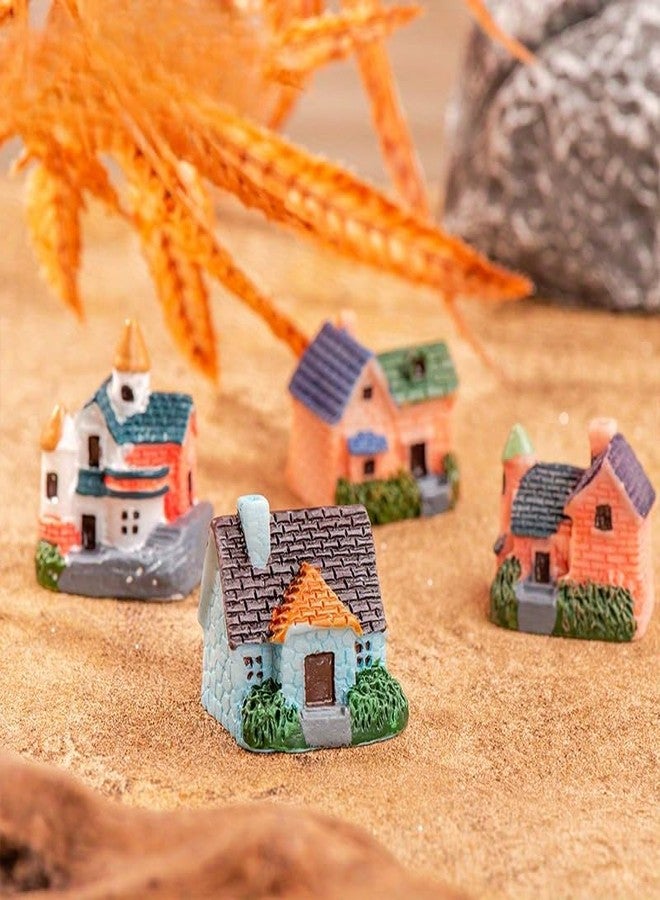 Ascension Pack of 4 Miniature Toy Huts/Houses/Cottages for Dollhouse Decor Fairy Garden House Cute Miniatures Garden Decoration Gifts for Kids - Image 3